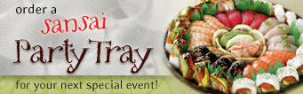 order a SanSai Party Tray for your next special event!